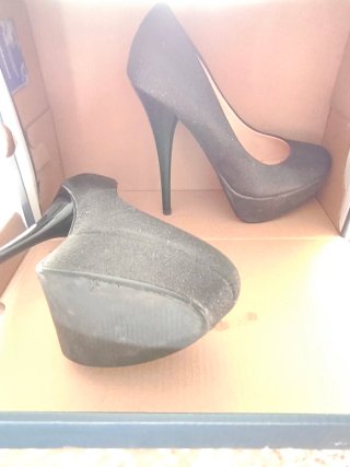 Zapatos de tacón negros talla 37