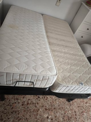 Cama articulada con 2 colchones 135x190