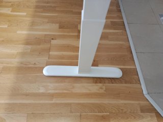 Mesa de escritorio elevable madera y metal