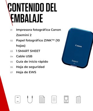 Canon impresora portátil fotografía instantánea