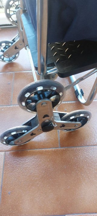Carrito Compra 6 Ruedas Azul/Multicolor