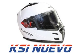 CASCO DE MOTO MODULAR LS2 METRO T/XS BLANCO 74005