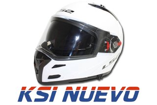 CASCO DE MOTO MODULAR LS2 METRO T/XS BLANCO 74005