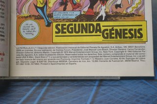 Marvel Comics. La Patrulla-X: Segunda Génesis 1-5, 1992. Segunda Edición.