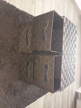 Cajonera organizadora de tela y metal