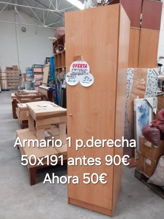 Armario 1 puerta Aliso 50x191