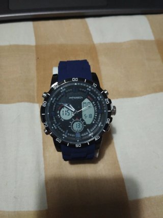 Reloj Peterson analógico-digital azul