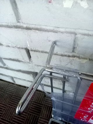 Parrilla acero inox nueva 30x40