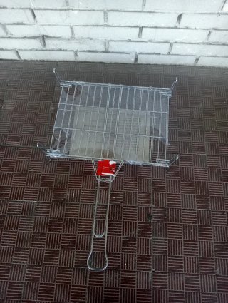 Parrilla acero inox nueva 30x40