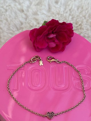 Pulsera Tous Corazón Zafiros Rosa