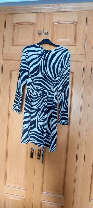 Vestido estampado cebra