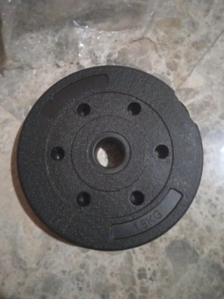 Pesas ajustables con barra y   mancuernas nuevos