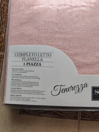 Completo Lenzuola Flanella Singolo Sommaruga