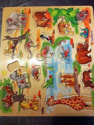 Lote Puzzles de madera educativos