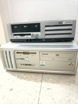 2 PCs Compaq y Philips Beige/Gris