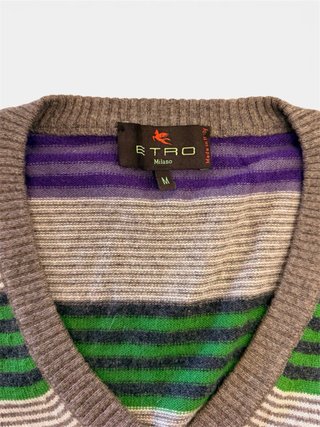 Maglione Etro 100% Cashmere Righe