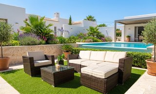 Conjunto de jardín de ratán - Envio Gratis