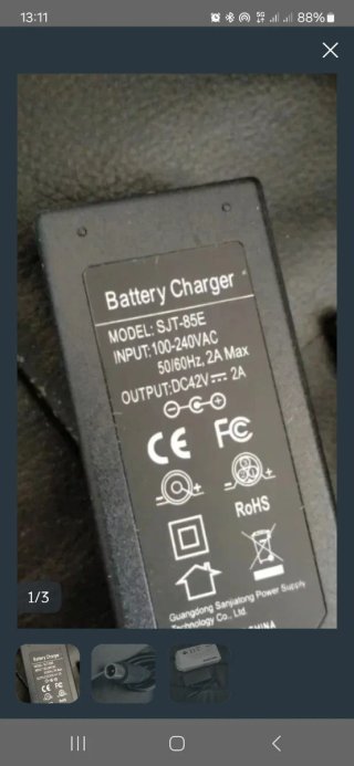 Cargador Xiaomi SJT-85E 42V 2A