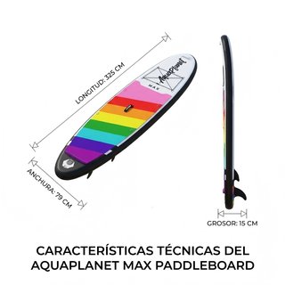 Tabla Paddle Surf Hinchable Aquaplanet Max Arcoíri