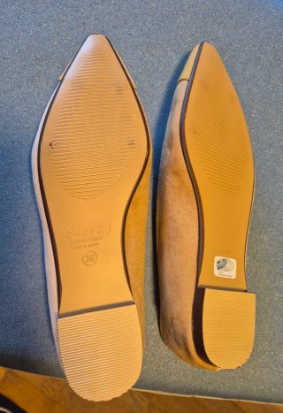 Bailarinas Sfera Beige y Amarillo Talla 38