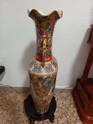 Jarrón chino de cerámica