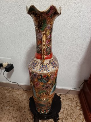 Jarrón chino de cerámica