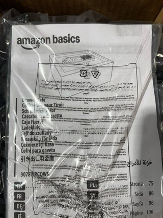 Caja fuerte Amazon Basics