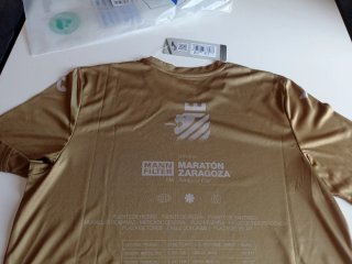 Camiseta Joma Maratón/10K Zaragoza 2026 Dorada