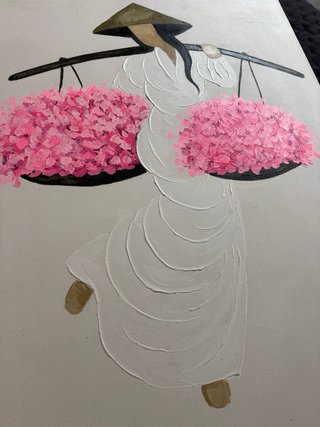 Cuadro grande pintado a mano