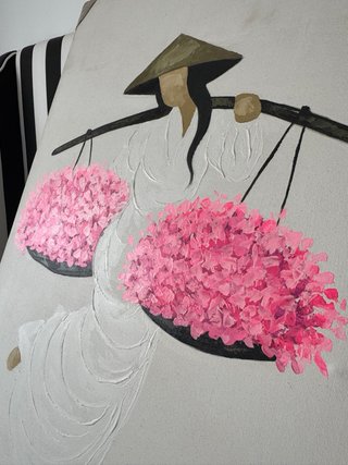 Cuadro grande pintado a mano