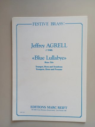 Partitura trio metales Blue Lullabye Jeffrey Agrel