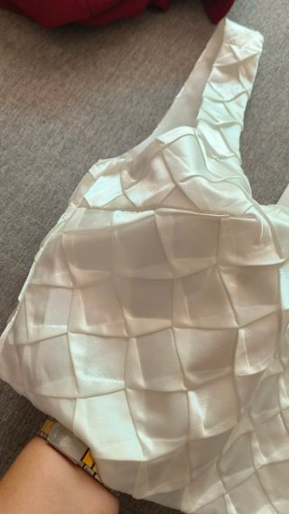 Top Zara efecto seda blanco nuevo