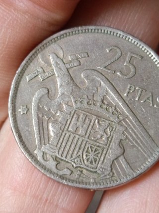 Moneda 25 Ptas 1957
