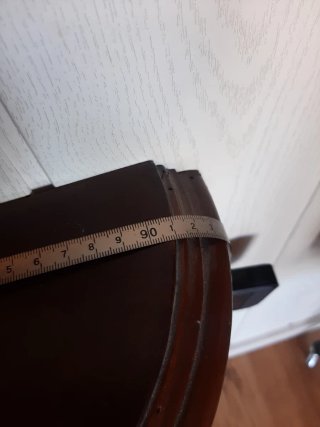 Consola de madera estilo curvo