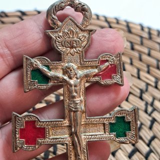 Cruz de Caravaca con Ángeles y Base