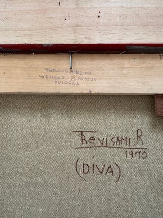Quadro dipinto ad olio su tela