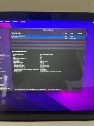 MacBook Pro 15 mediados 2015 A1398 Plata