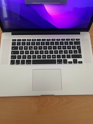 MacBook Pro 15 mediados 2015 A1398 Plata