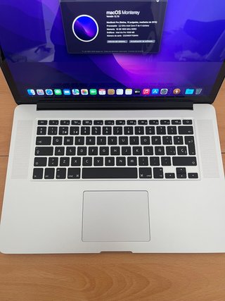 MacBook Pro 15 mediados 2015 A1398 Plata