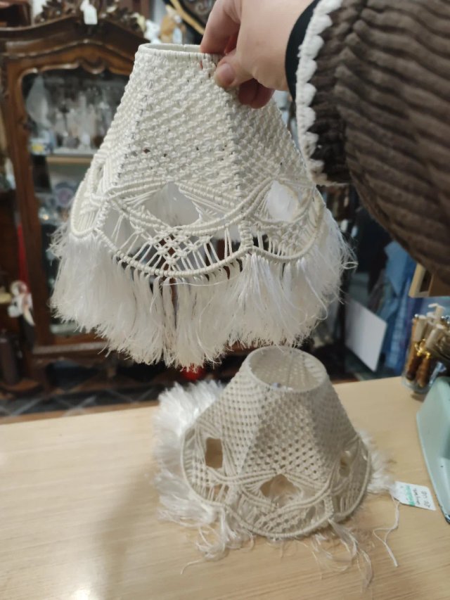 Pareja Tulipas Macramé Hechas a Mano