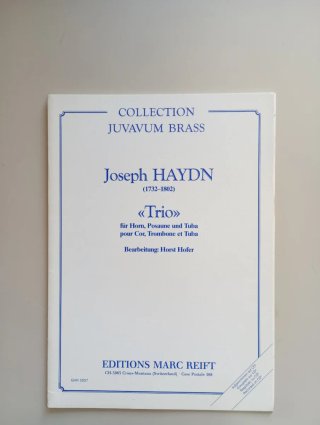 Partitura trio metales Joseph Haydn