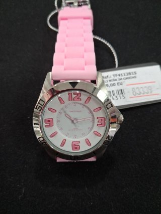 Reloj Time Force Rosa y Plateado Nuevo