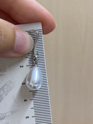 Pendientes de perla y plata