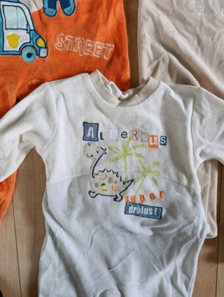 Lote 3 pijamas invierno 9-12 meses