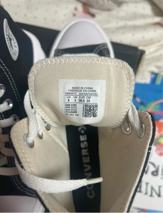 Converse negras talla 36.5