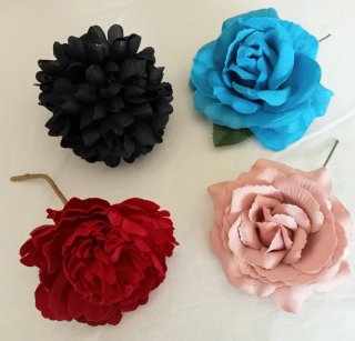 4 Flores Flamenca Tela