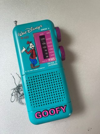 Radio Vintage Disney Goofy Edición limitada 90s