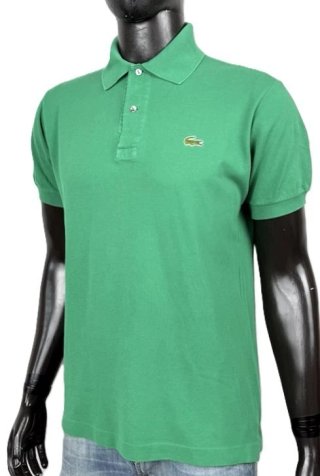 Lacoste Polo Uomo Verde Taglia 5/XL Cotone Vintage