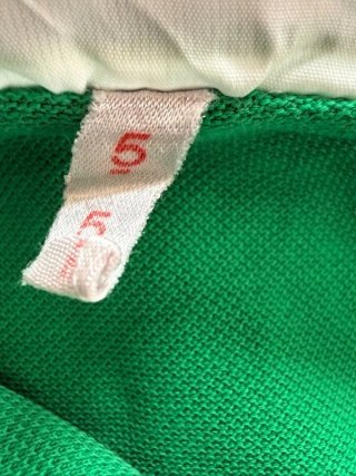 Lacoste Polo Uomo Verde Taglia 5/XL Cotone Vintage