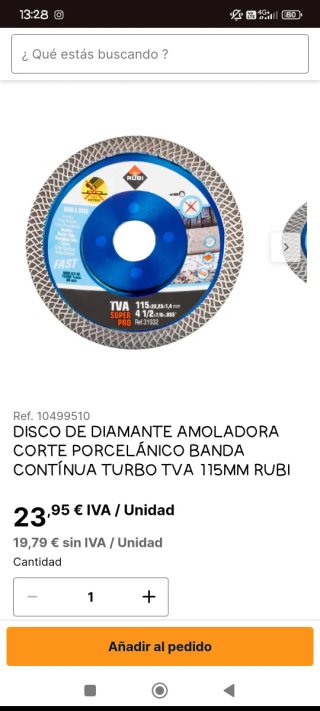 Disco Diamante Amoladora Rubi 115mm